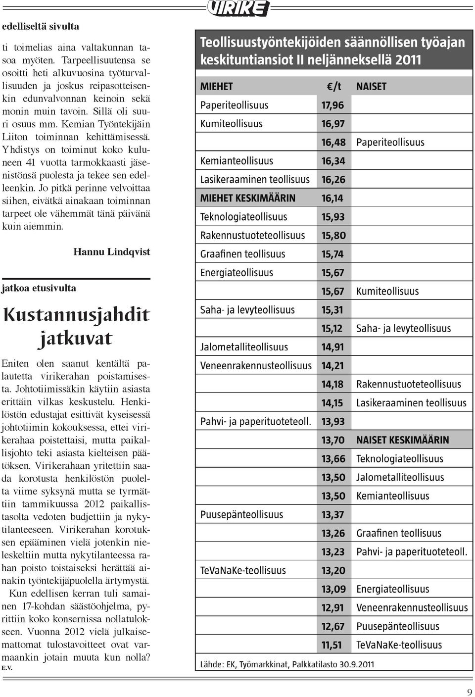 Kemian Työntekijäin Liiton toiminnan kehittämisessä. Yhdistys on toiminut koko kuluneen 41 vuotta tarmokkaasti jäsenistönsä puolesta ja tekee sen edelleenkin.