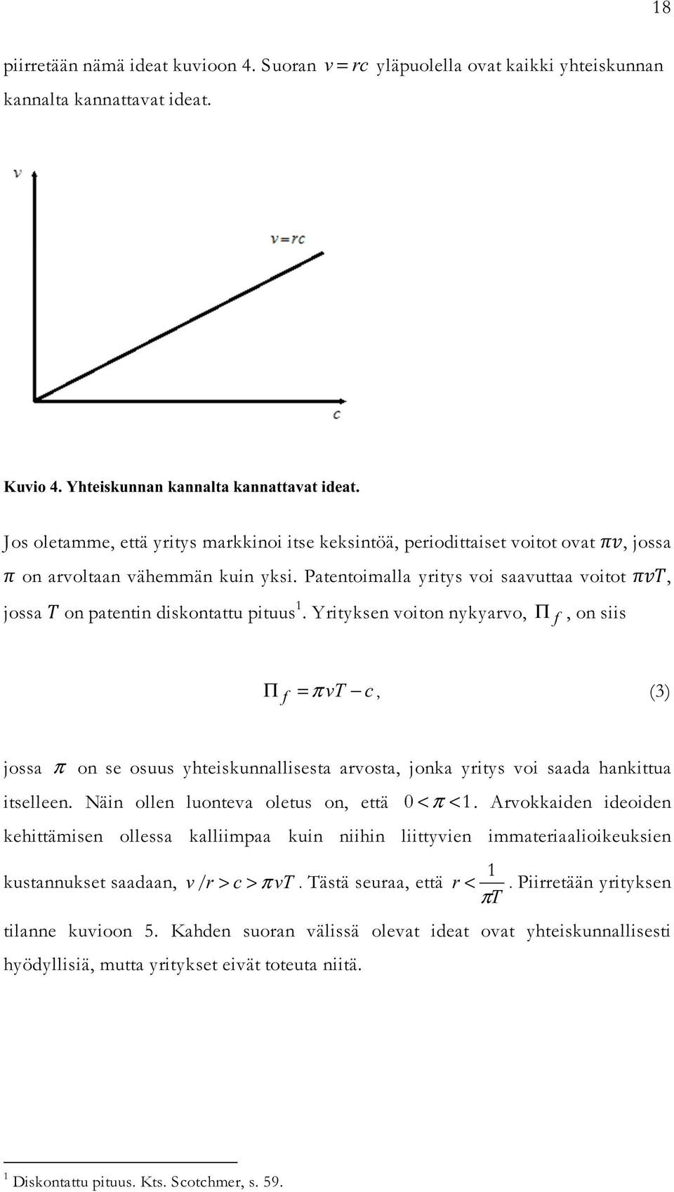 Patentoimalla yritys voi saavuttaa voitot, jossa on patentin diskontattu pituus 1.