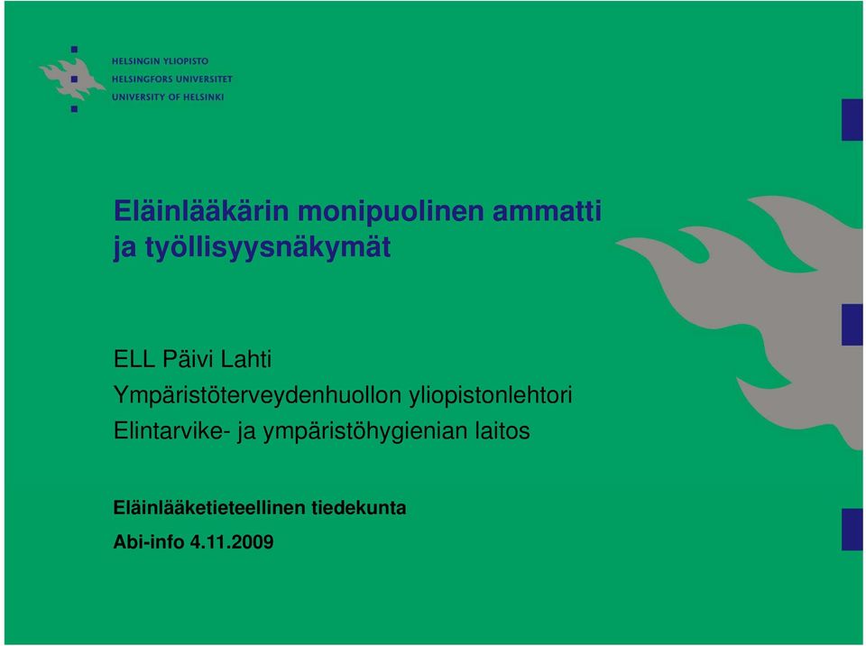 Ympäristöterveydenhuollon yliopistonlehtori