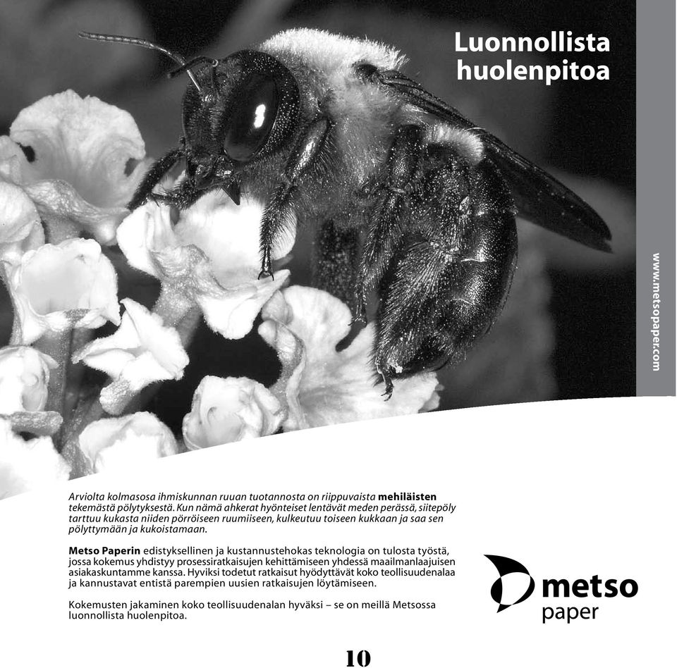 Metso Paperin edistyksellinen ja kustannustehokas teknologia on tulosta työstä, jossa kokemus yhdistyy prosessiratkaisujen kehittämiseen yhdessä maailmanlaajuisen asiakaskuntamme