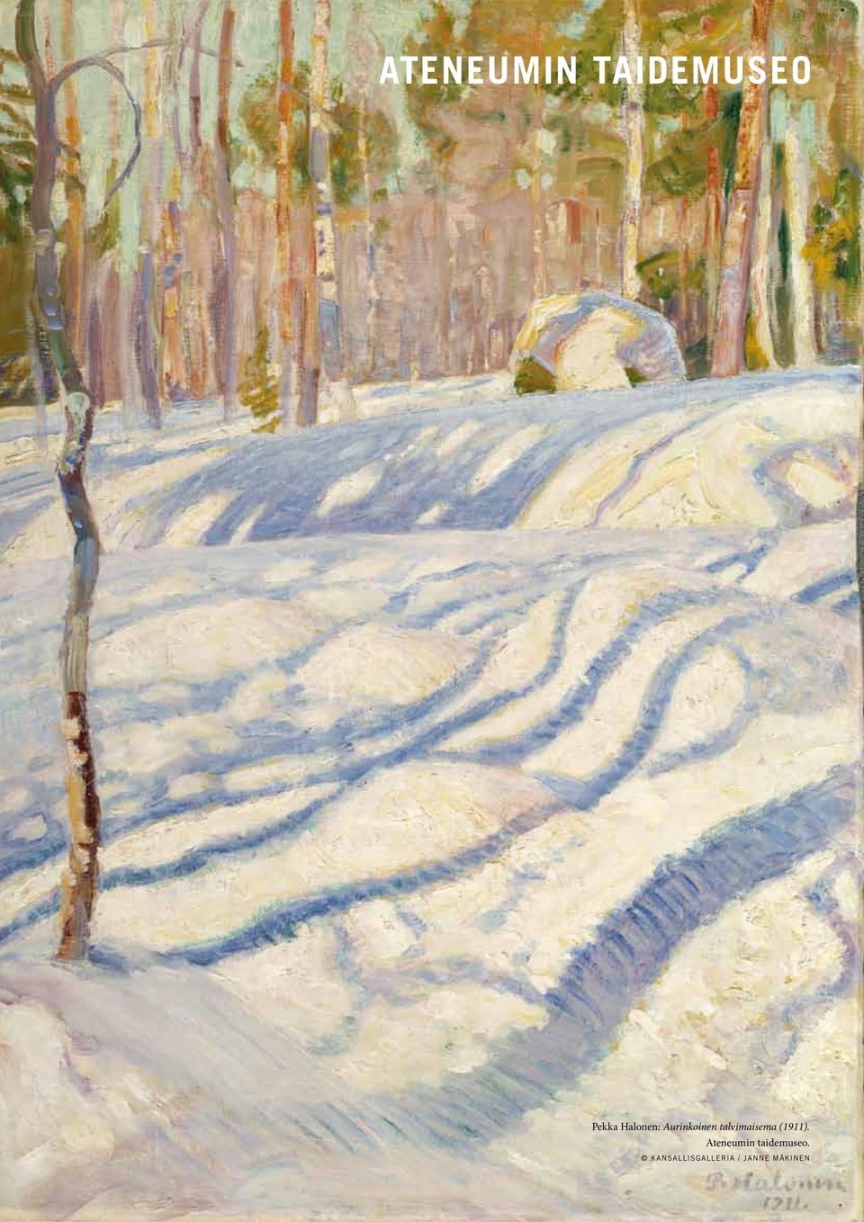 Aurinkoinen talvimaisema (1911).