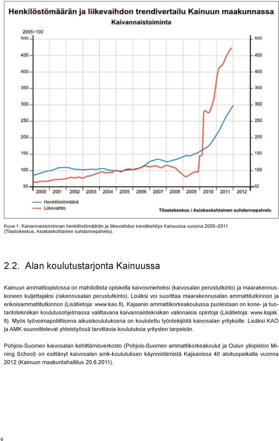 Lisäksi voi suorittaa maarakennusalan ammattitutkinnon ja erikoisammattitutkinnon (Lisätietoja: www.kao.fi).