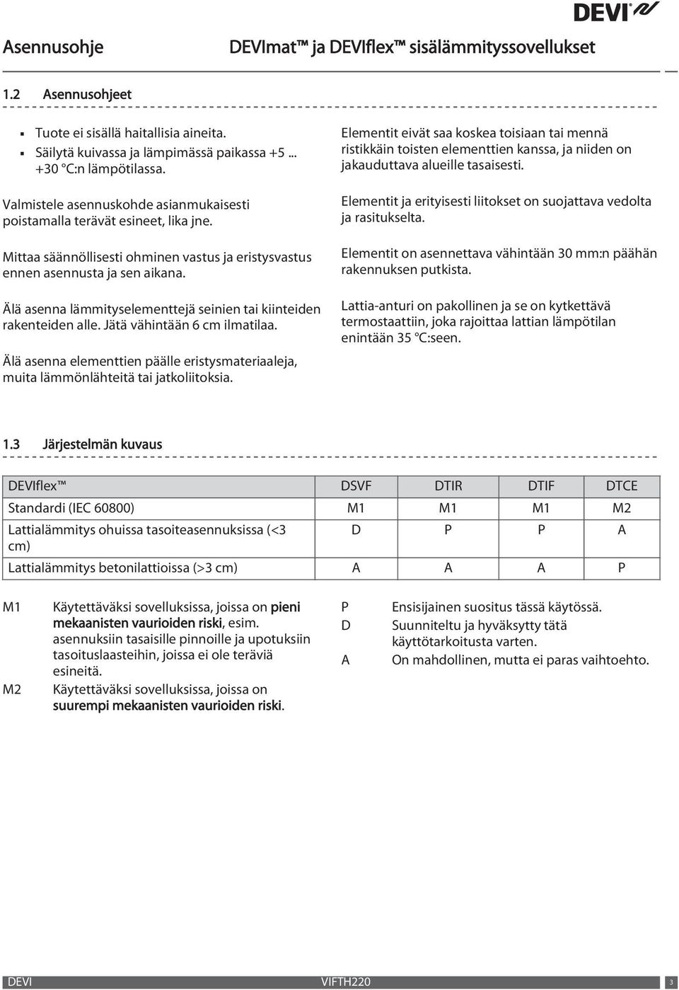 Älä asenna lämmityselementtejä seinien tai kiinteiden rakenteiden alle. Jätä vähintään 6 cm ilmatilaa. Älä asenna elementtien päälle eristysmateriaaleja, muita lämmönlähteitä tai jatkoliitoksia.