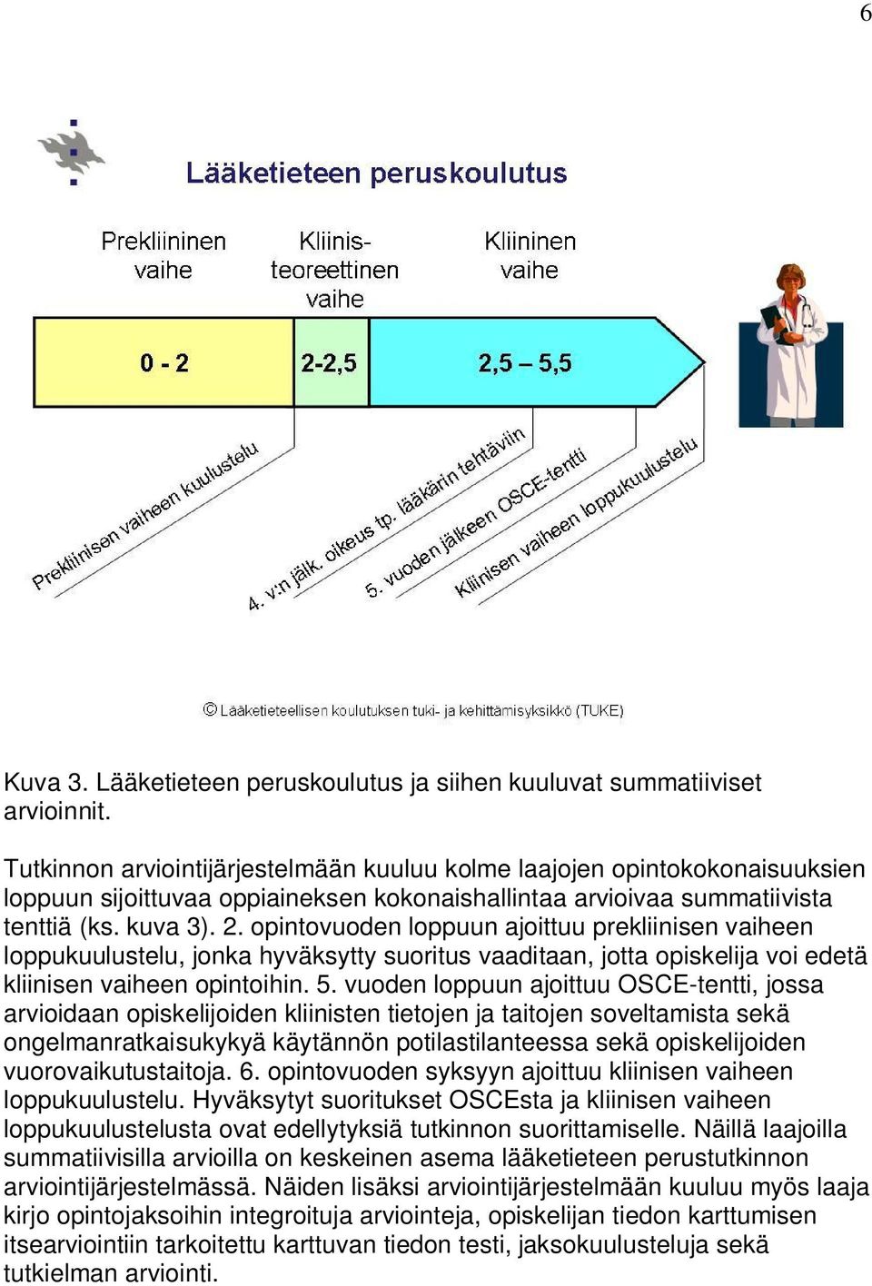 opintovuoden loppuun ajoittuu prekliinisen vaiheen loppukuulustelu, jonka hyväksytty suoritus vaaditaan, jotta opiskelija voi edetä kliinisen vaiheen opintoihin. 5.