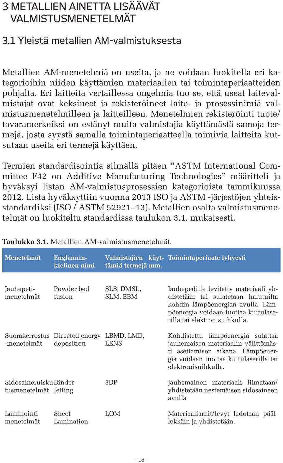 Eri laitteita vertaillessa ongelmia tuo se, että useat laitevalmistajat ovat keksineet ja rekisteröineet laite- ja prosessinimiä valmistusmenetelmilleen ja laitteilleen.