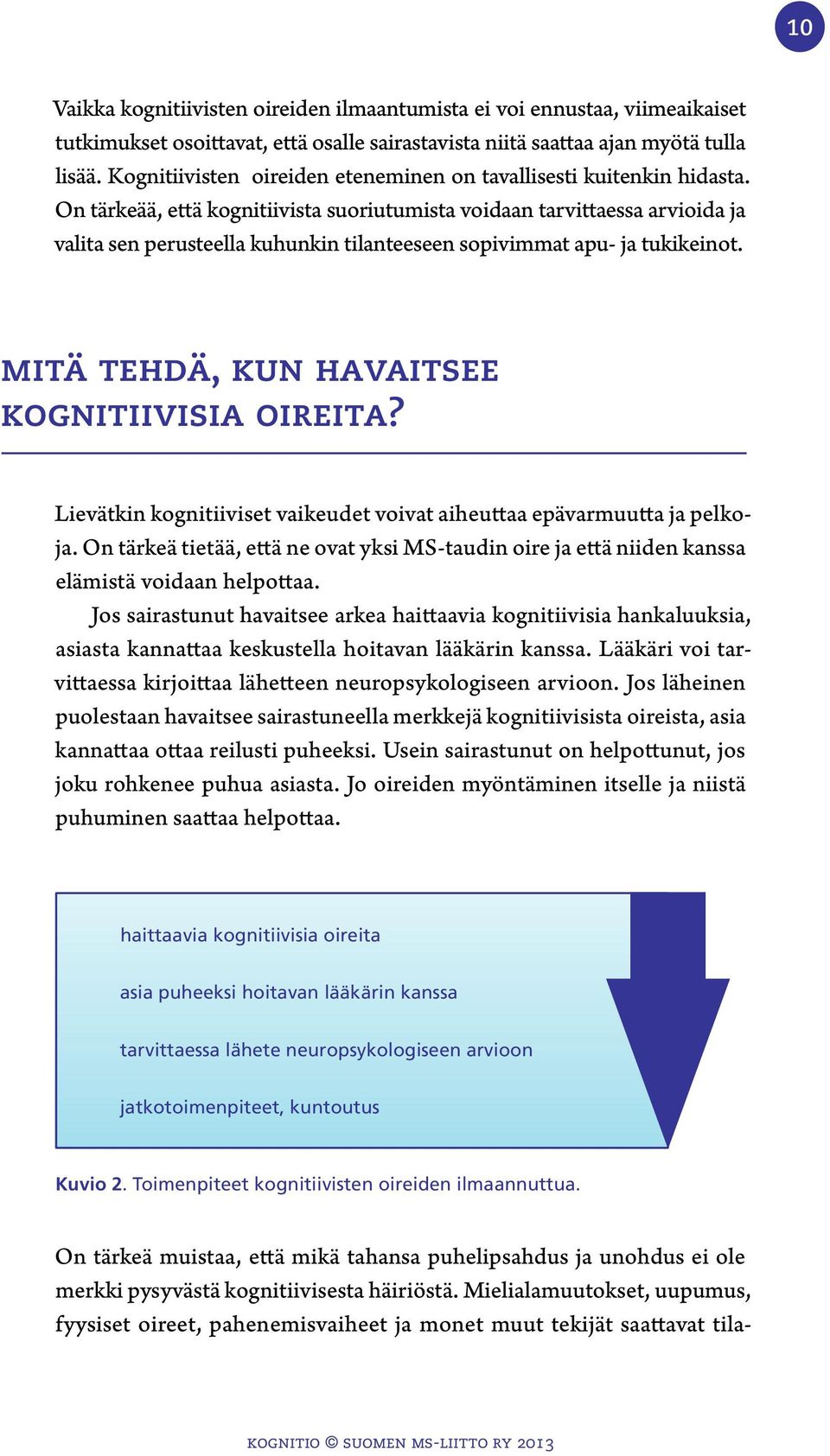 On tärkeää, että kognitiivista suoriutumista voidaan tarvittaessa arvioida ja valita sen perusteella kuhunkin tilanteeseen sopivimmat apu- ja tukikeinot.