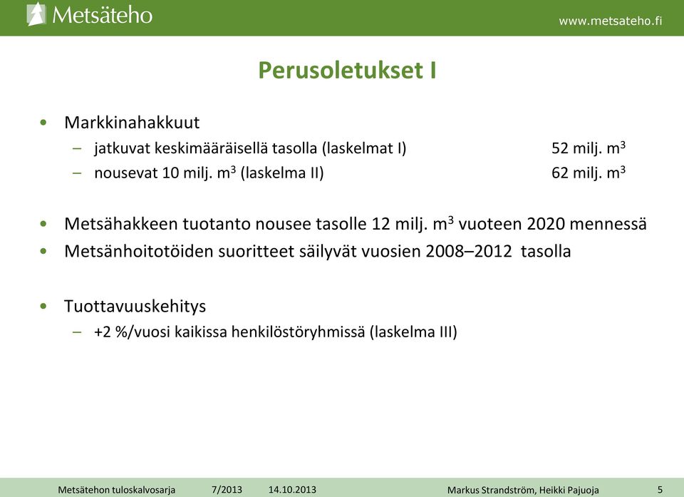 m 3 Metsähakkeen tuotanto nousee tasolle 12 milj.