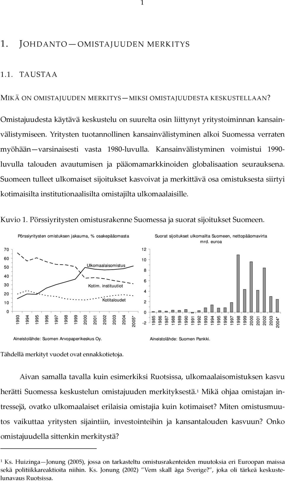 Yritysten tuotannollinen kansainvälistyminen alkoi Suomessa verraten myöhään varsinaisesti vasta 1980 luvulla.