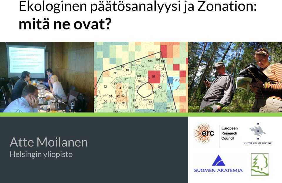 Zonation: mitä ne
