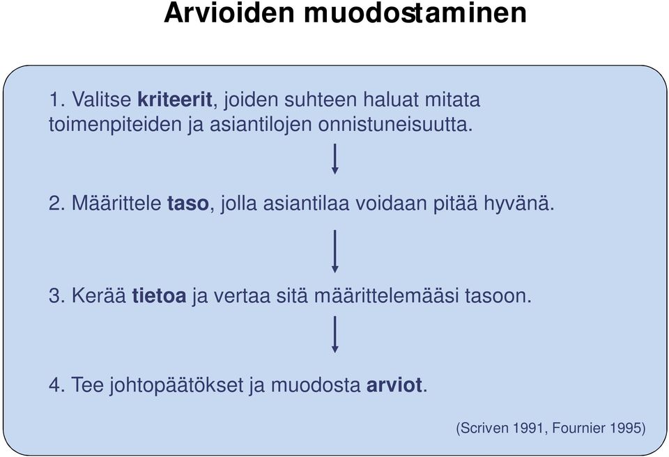 asiantilojen onnistuneisuutta. 2.