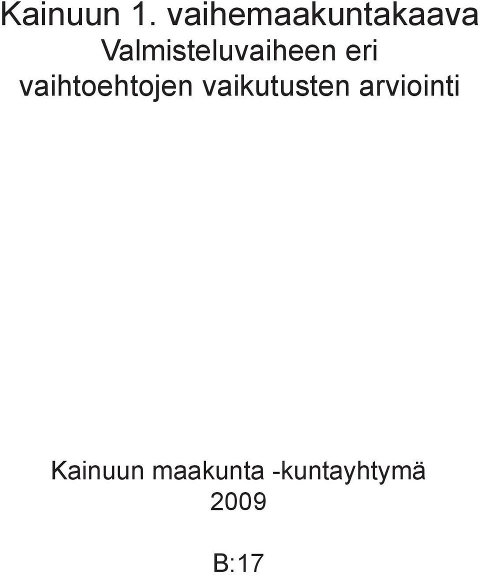 Valmisteluvaiheen eri