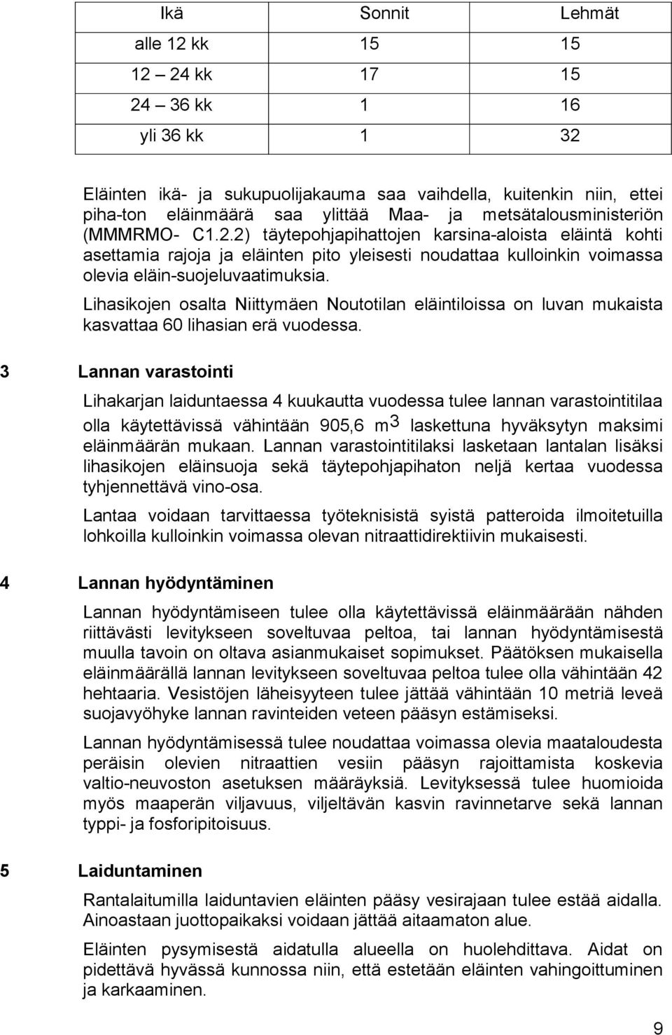 Lihasikojen osalta Niittymäen Noutotilan eläintiloissa on luvan mukaista kasvattaa 60 lihasian erä vuodessa.