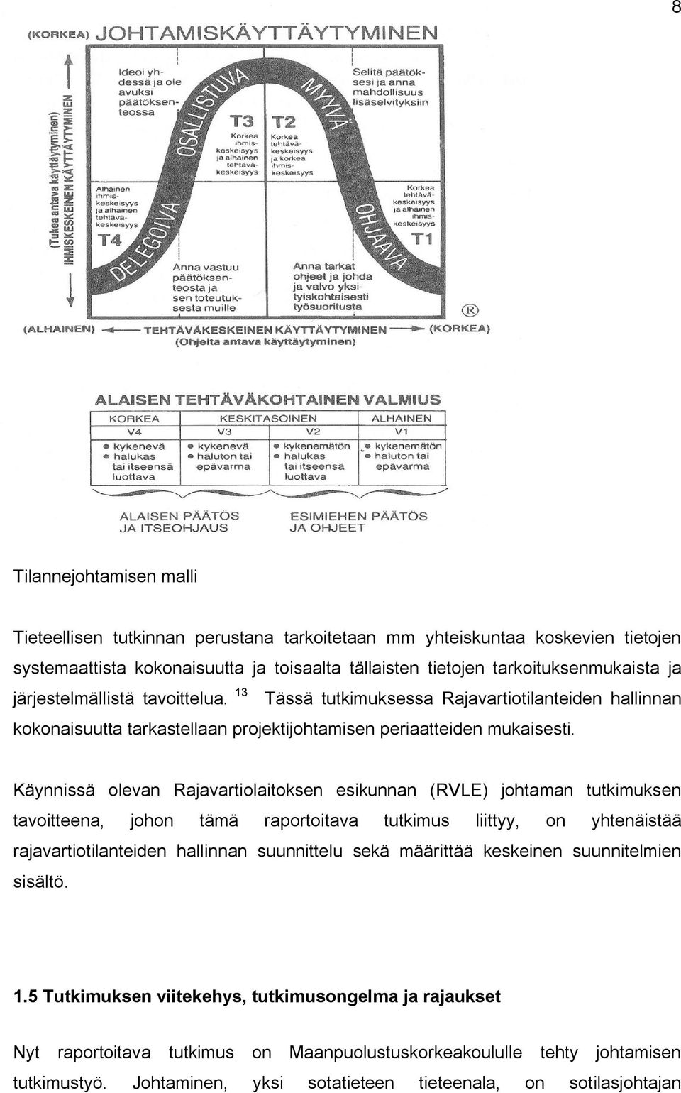 Käynnissä olevan Rajavartiolaitoksen esikunnan (RVLE) johtaman tutkimuksen tavoitteena, johon tämä raportoitava tutkimus liittyy, on yhtenäistää rajavartiotilanteiden hallinnan suunnittelu sekä