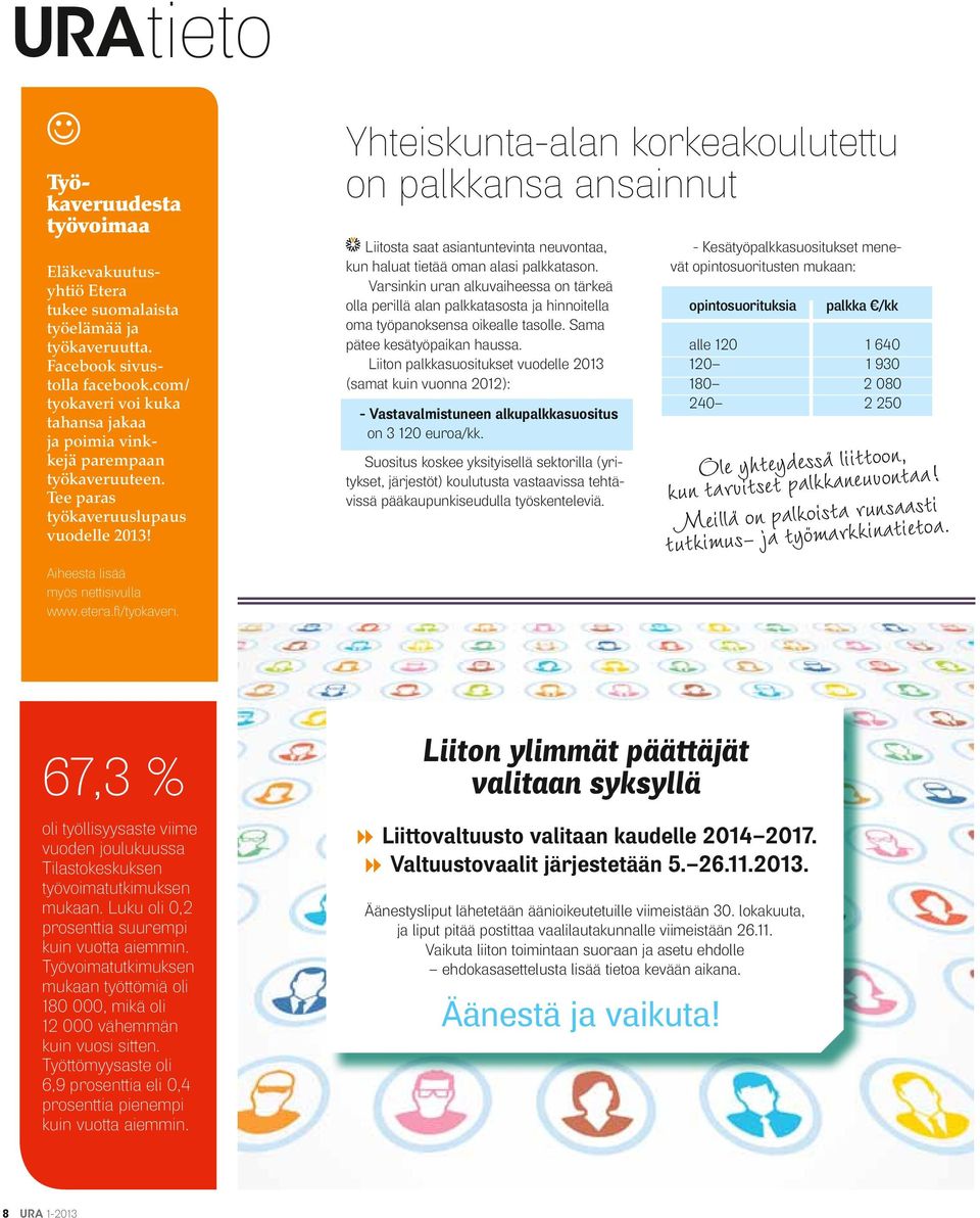 Yhteiskunta-alan korkeakoulutettu on palkkansa ansainnut Liitosta saat asiantuntevinta neuvontaa, kun haluat tietää oman alasi palkkatason.