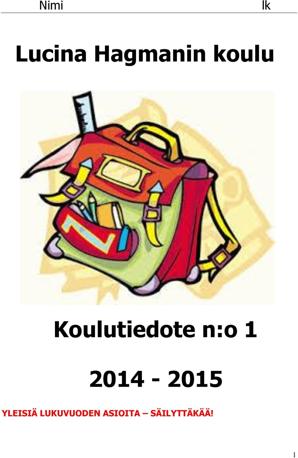 2014-2015 YLEISIÄ