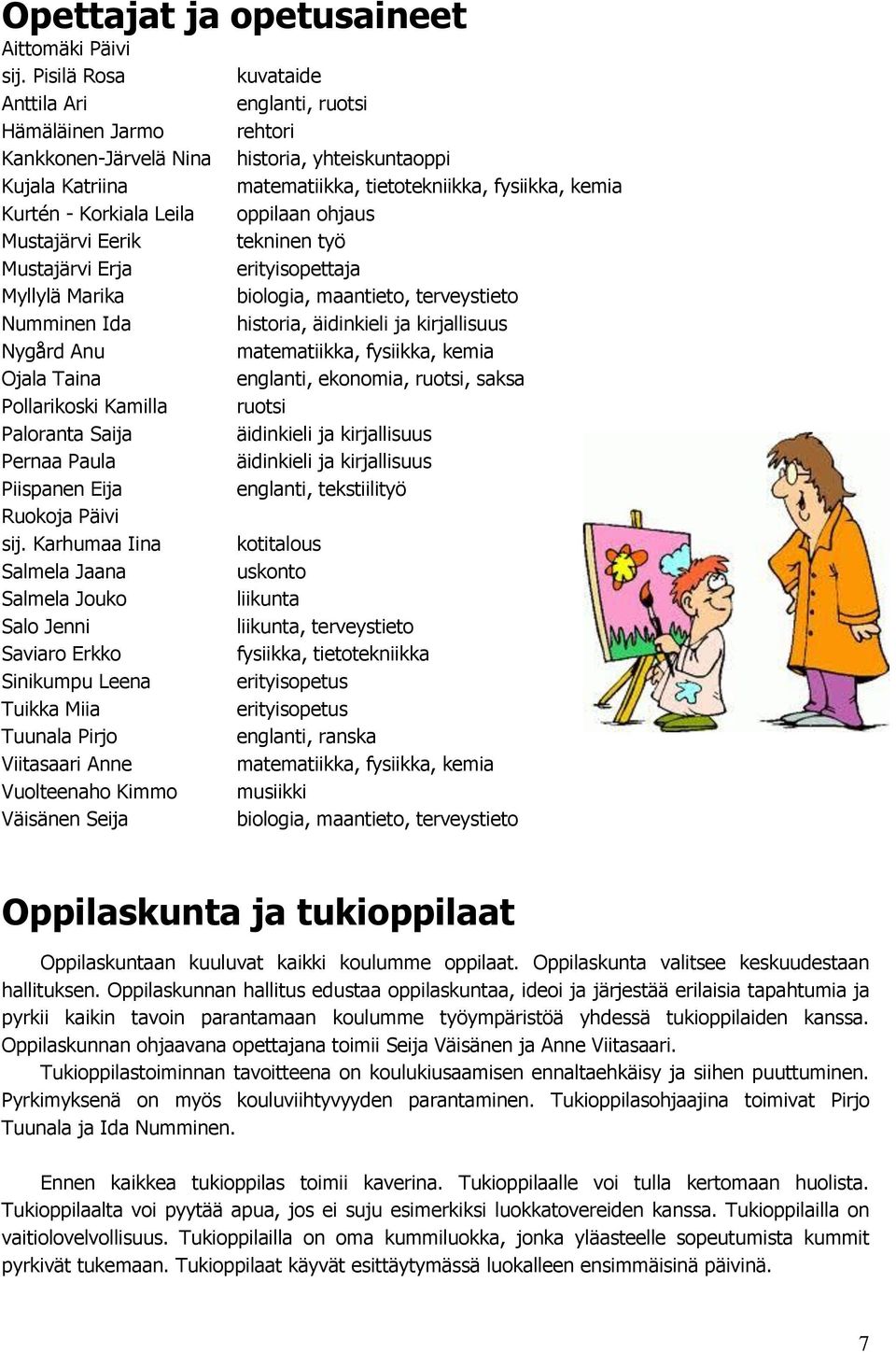 Pollarikoski Kamilla Paloranta Saija Pernaa Paula Piispanen Eija Ruokoja Päivi sij.