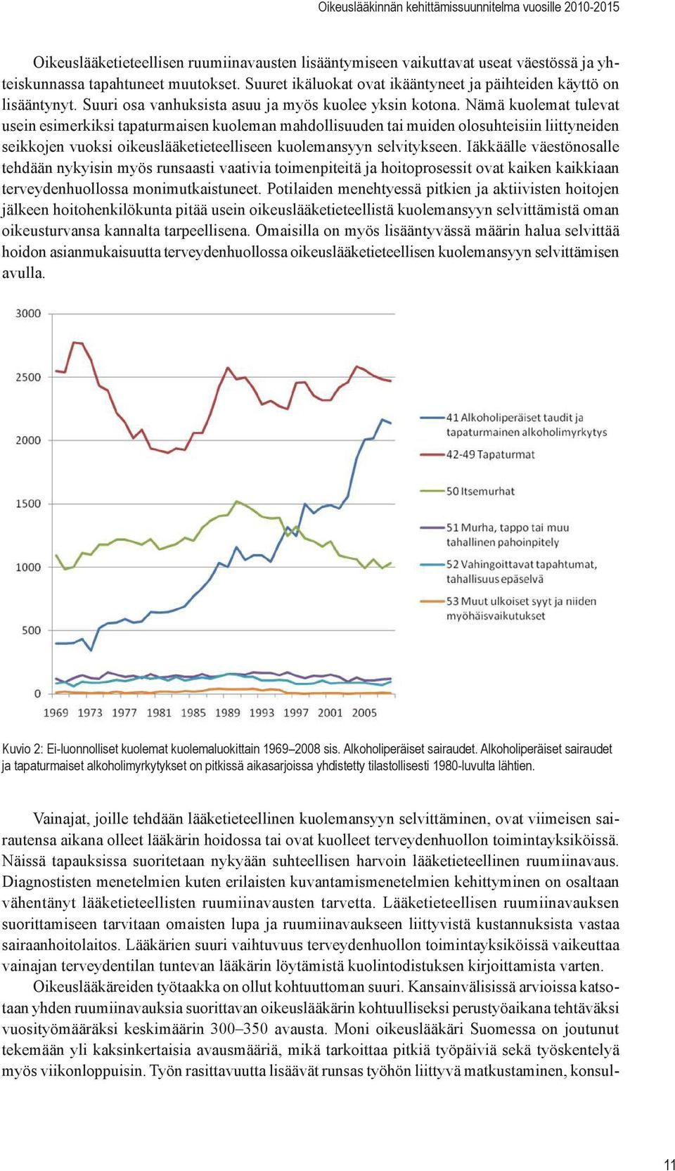 Nämä kuolemat tulevat usein esimerkiksi tapaturmaisen kuoleman mahdollisuuden tai muiden olosuhteisiin liittyneiden seikkojen vuoksi oikeuslääketieteelliseen kuolemansyyn selvitykseen.