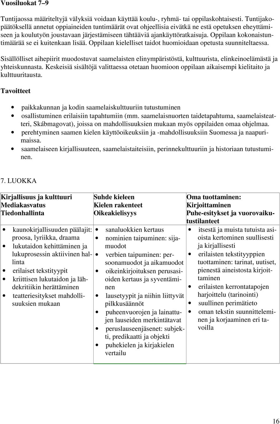 Oppilaan kokonaistuntimäärää se ei kuitenkaan lisää. Oppilaan kielelliset taidot huomioidaan opetusta suunniteltaessa.