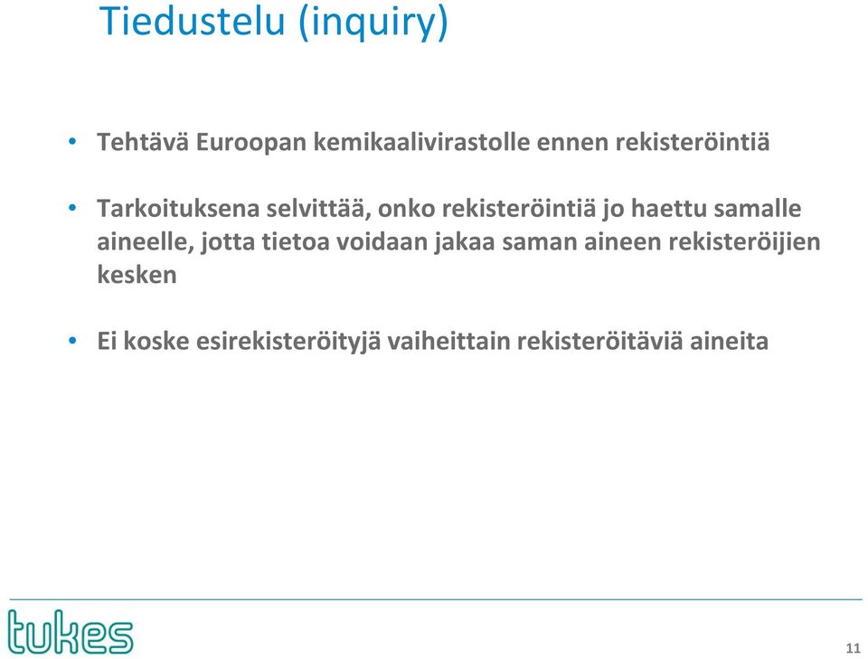 samalle aineelle, jotta tietoa voidaan jakaa saman aineen