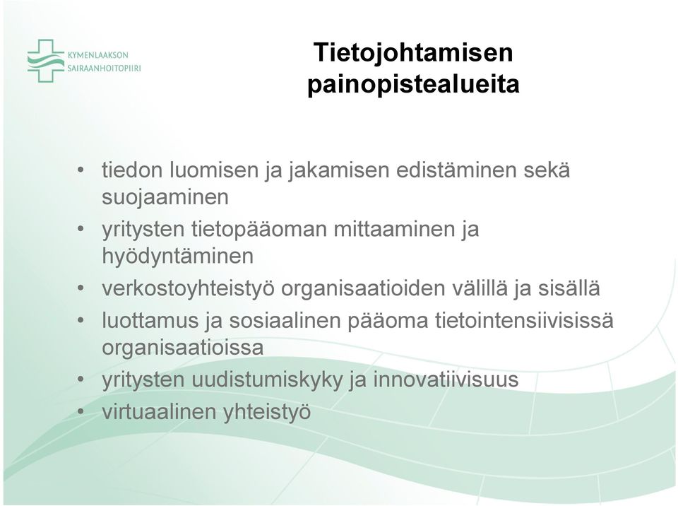 organisaatioiden välillä ja sisällä luottamus ja sosiaalinen pääoma