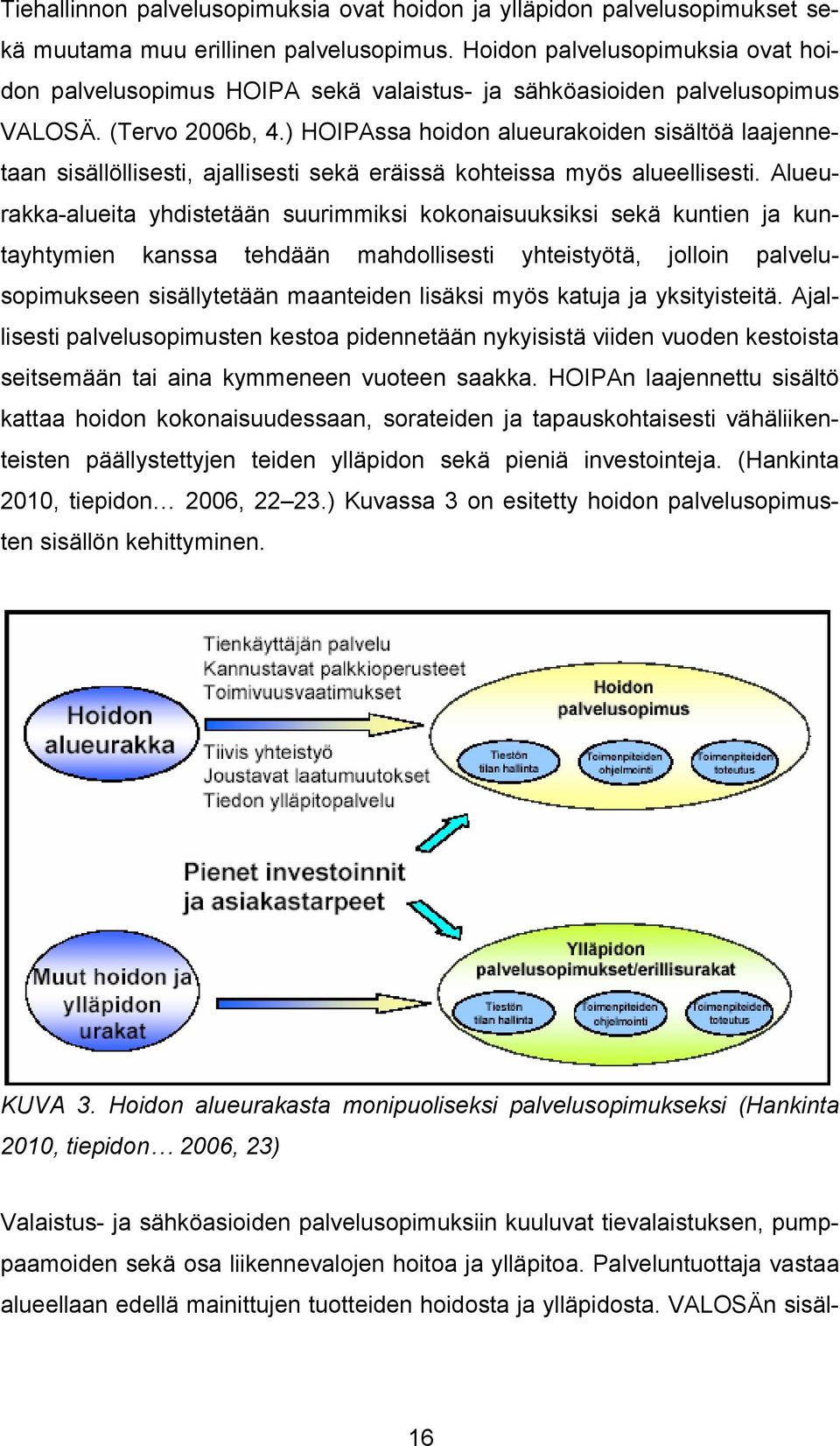 ) HOIPAssa hoidon alueurakoiden sisältöä laajennetaan sisällöllisesti, ajallisesti sekä eräissä kohteissa myös alueellisesti.