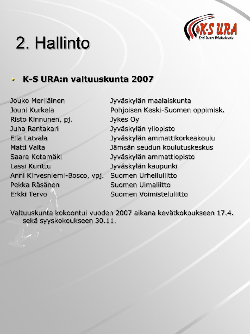 Pekka Räsänen Erkki Tervo Jyväskylän maalaiskunta Pohjoisen Keski-Suomen oppimisk.