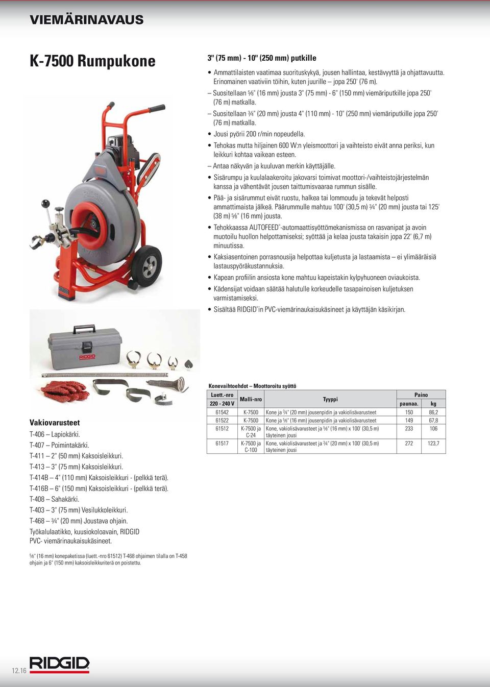 Jousi pyörii 200 r/min nopeudella. Tehokas mutta hiljainen 600 W:n yleismoottori ja vaihteisto eivät anna periksi, kun leikkuri kohtaa vaikean esteen. Antaa näkyvän ja kuuluvan merkin käyttäjälle.