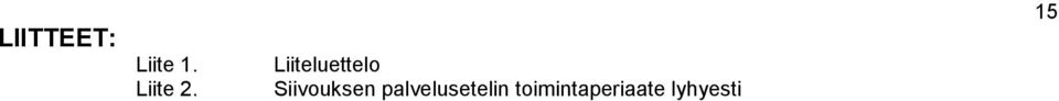 Liiteluettelo