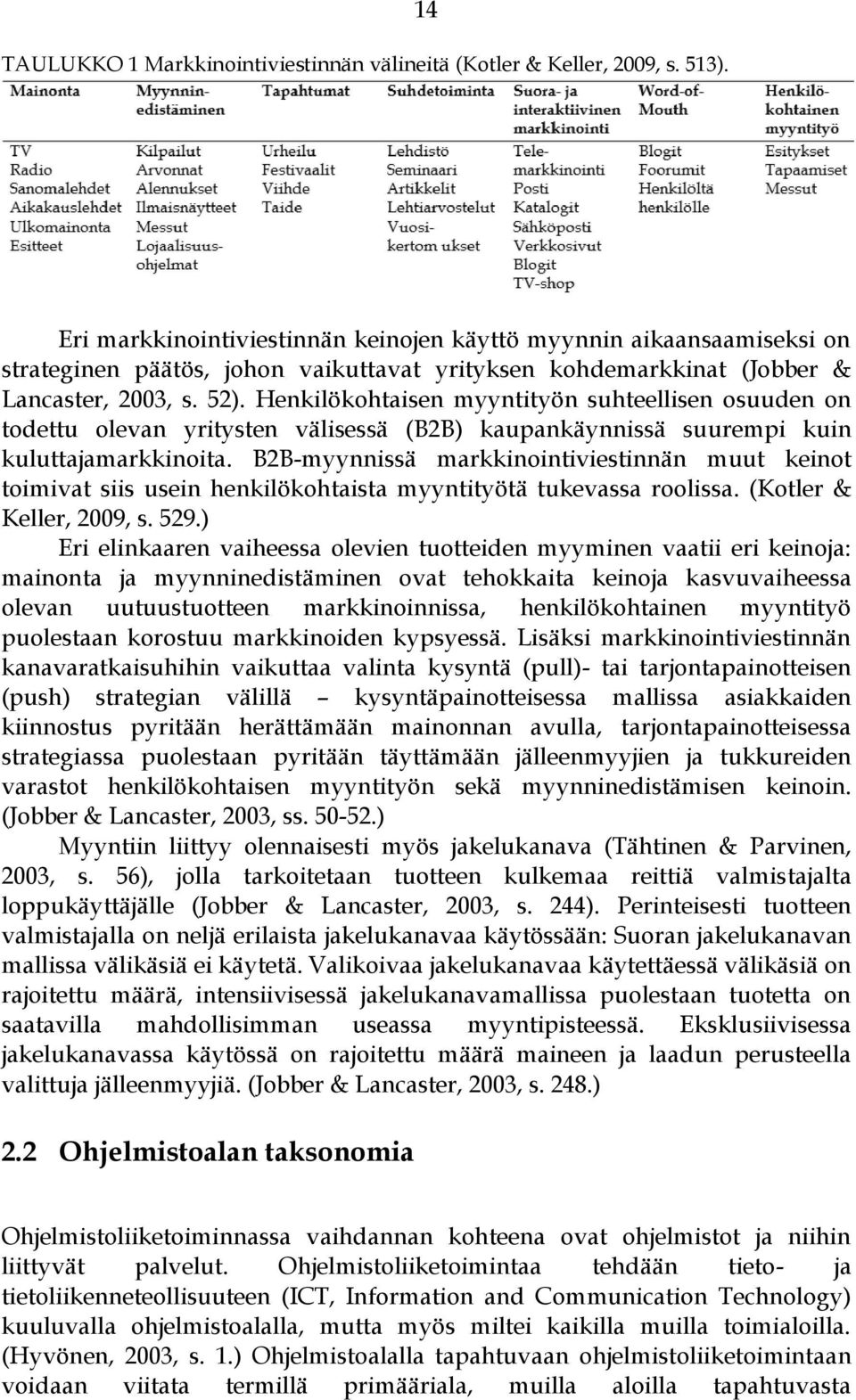 Henkilökohtaisen myyntityön suhteellisen osuuden on todettu olevan yritysten välisessä (B2B) kaupankäynnissä suurempi kuin kuluttajamarkkinoita.