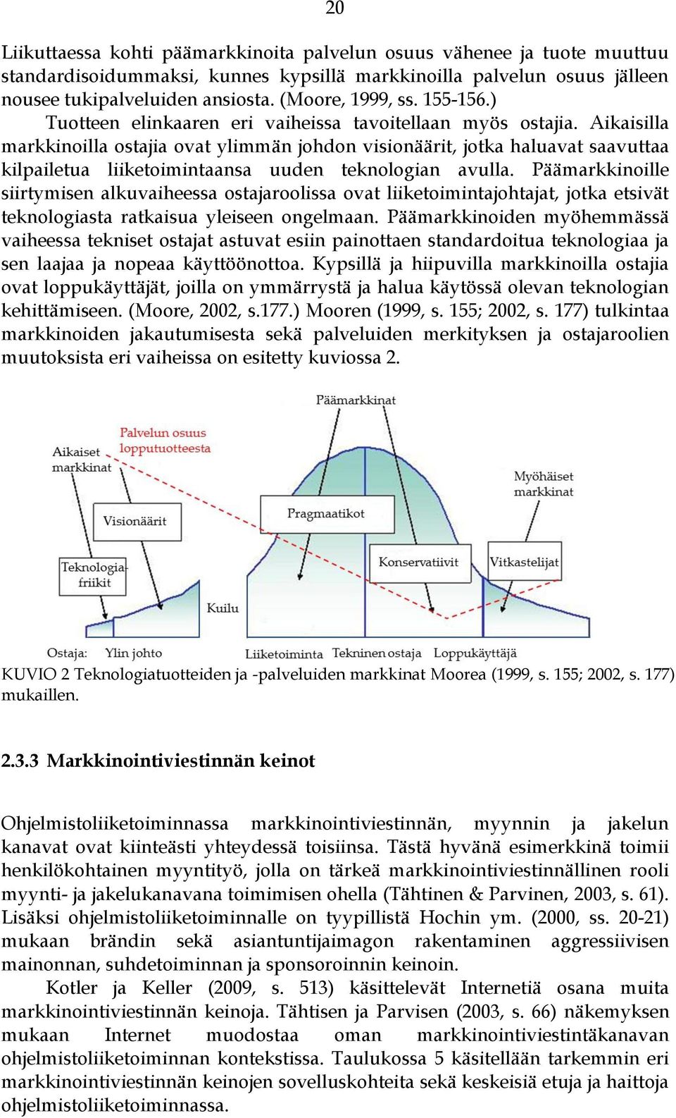 Aikaisilla markkinoilla ostajia ovat ylimmän johdon visionäärit, jotka haluavat saavuttaa kilpailetua liiketoimintaansa uuden teknologian avulla.