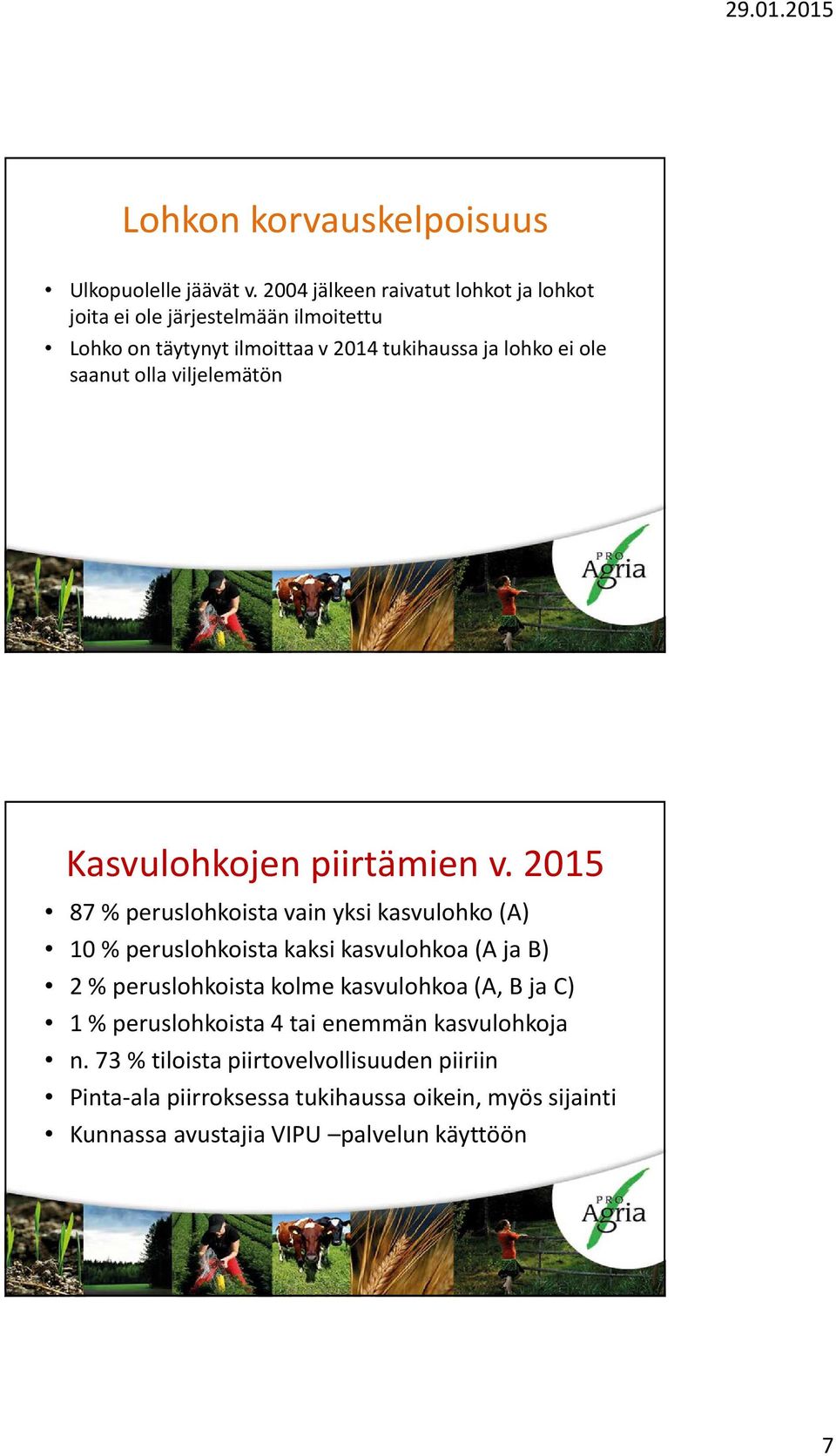 saanut olla viljelemätön Kasvulohkojen piirtämien v.