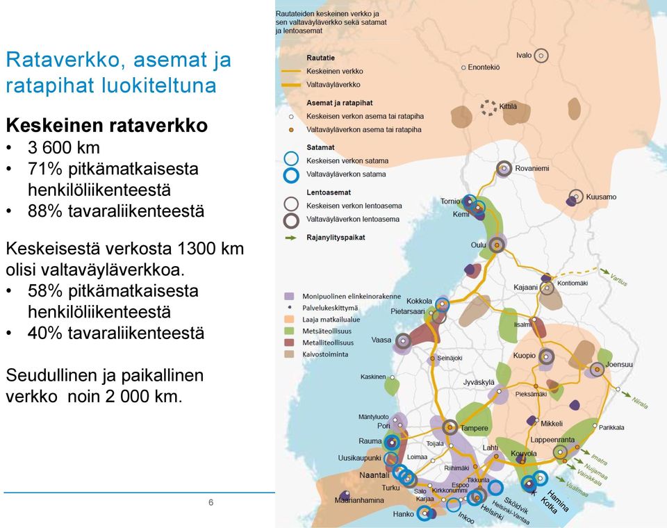 verkosta 1300 km olisi valtaväyläverkkoa.