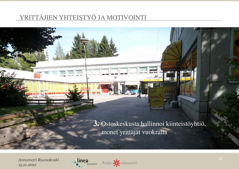 Ostoskeskusta hallinnoi