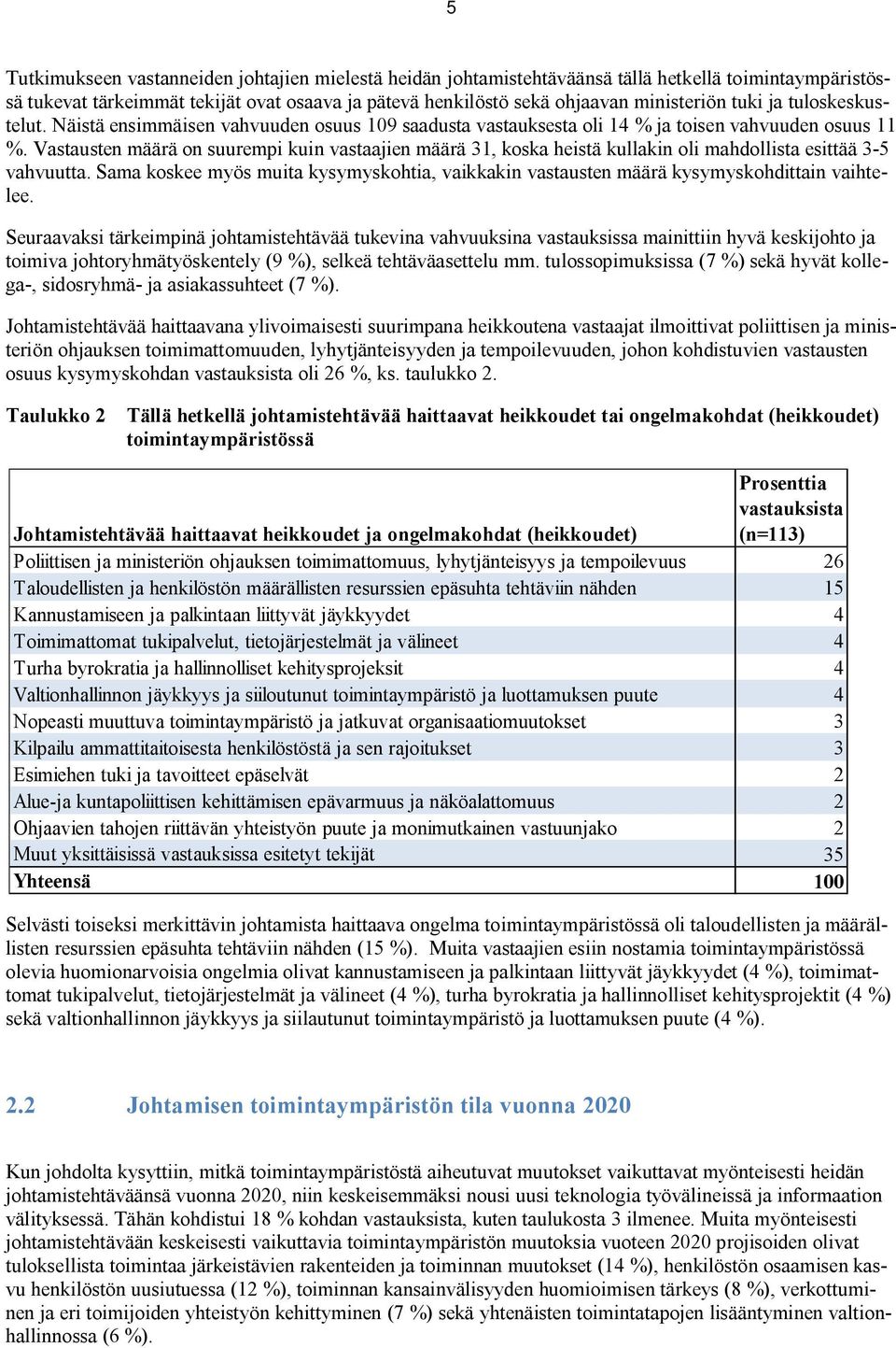 Vastausten määrä on suurempi kuin vastaajien määrä 1, koska heistä kullakin oli mahdollista esittää -5 vahvuutta.