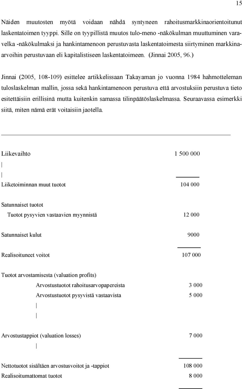 laskentatoimeen. (Jinnai 2005, 96.