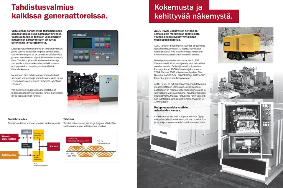 AGCO Power Genpowexin historia on samalla pala merkittävää suomalaista, vauhdilla kansainvälistynyttä maan teollisuuden historiaa.