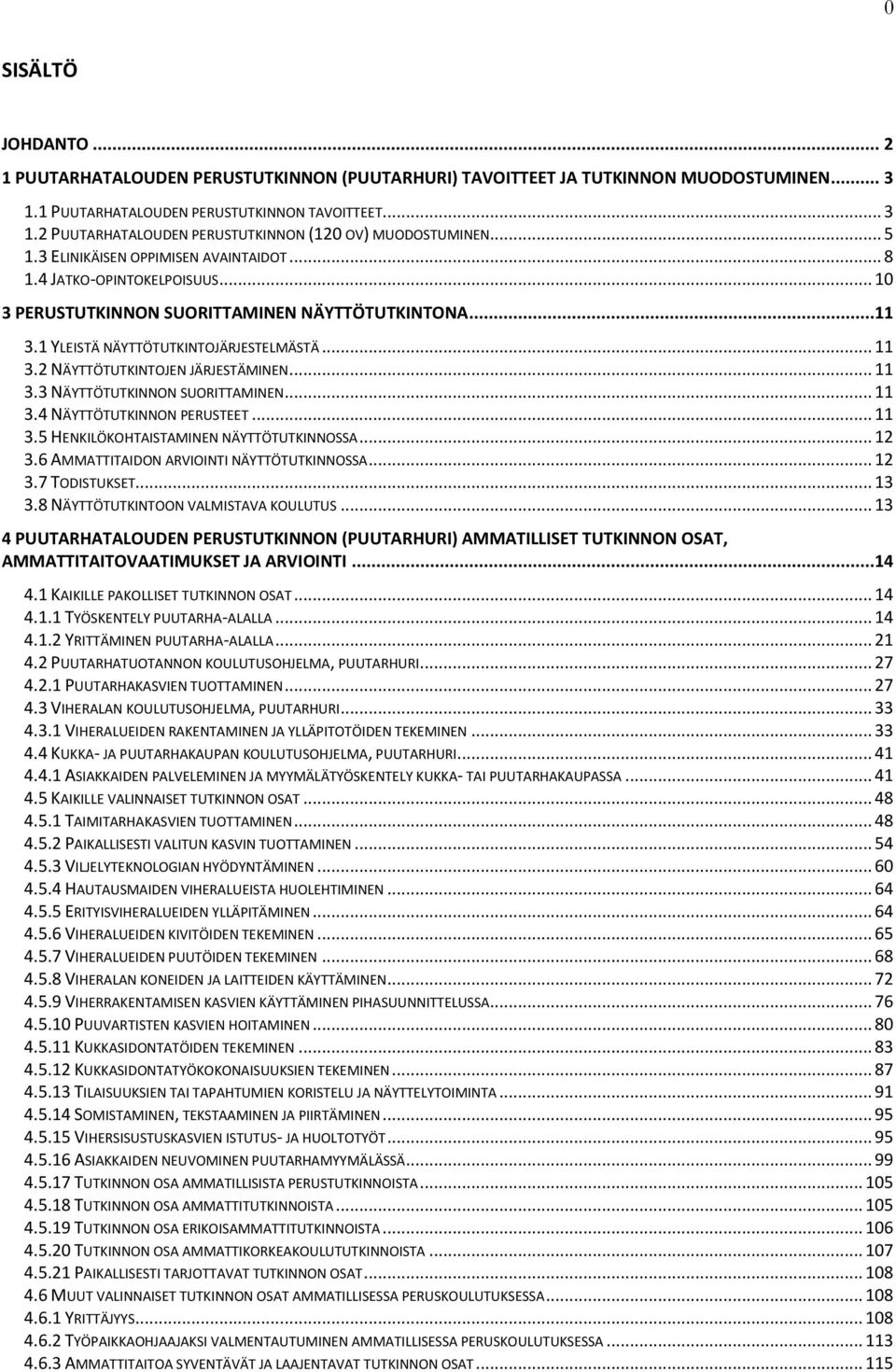 2 NÄYTTÖTUTKINTOJEN JÄRJESTÄMINEN... 11 3.3 NÄYTTÖTUTKINNON SUORITTAMINEN... 11 3.4 NÄYTTÖTUTKINNON PERUSTEET... 11 3.5 HENKILÖKOHTAISTAMINEN NÄYTTÖTUTKINNOSSA... 12 3.