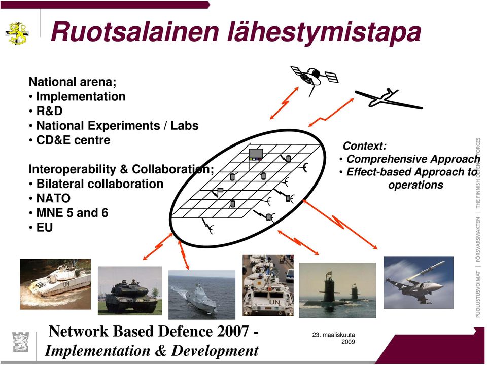 collaboration NATO MNE 5 and 6 EU Context: Comprehensive Approach