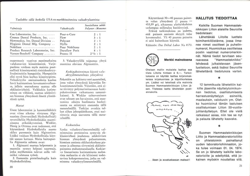 Durafiow Porit 8 : 1 Pronto II 2V2 : 1 osaproteesit vaativat monimutkaista vaiukanavien kiinnittämistä.