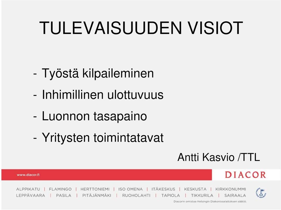 ulottuvuus - Luonnon tasapaino -