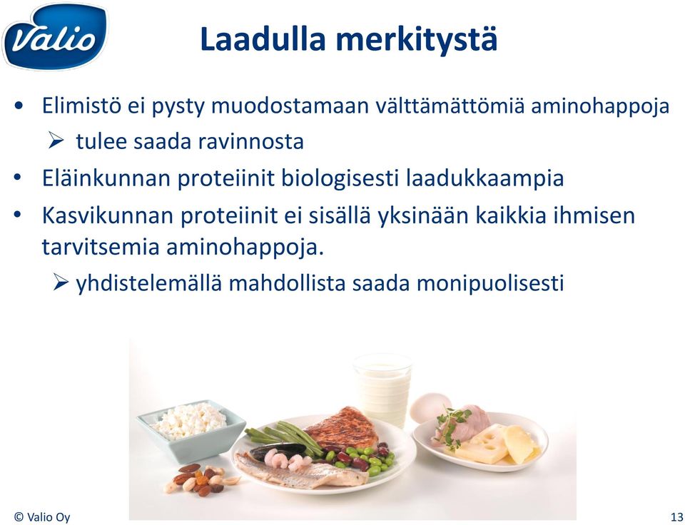 laadukkaampia Kasvikunnan proteiinit ei sisällä yksinään kaikkia