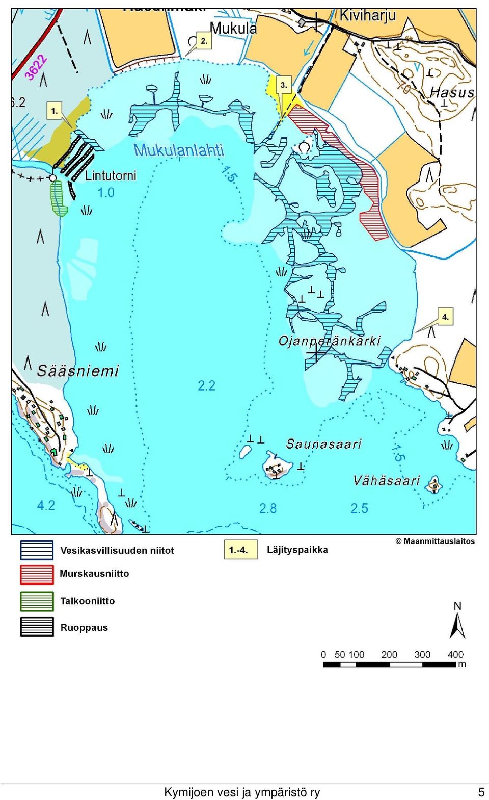 muuttamiseen. Vesikasvillisuuden niitot aloitetaan vuonna 2014.