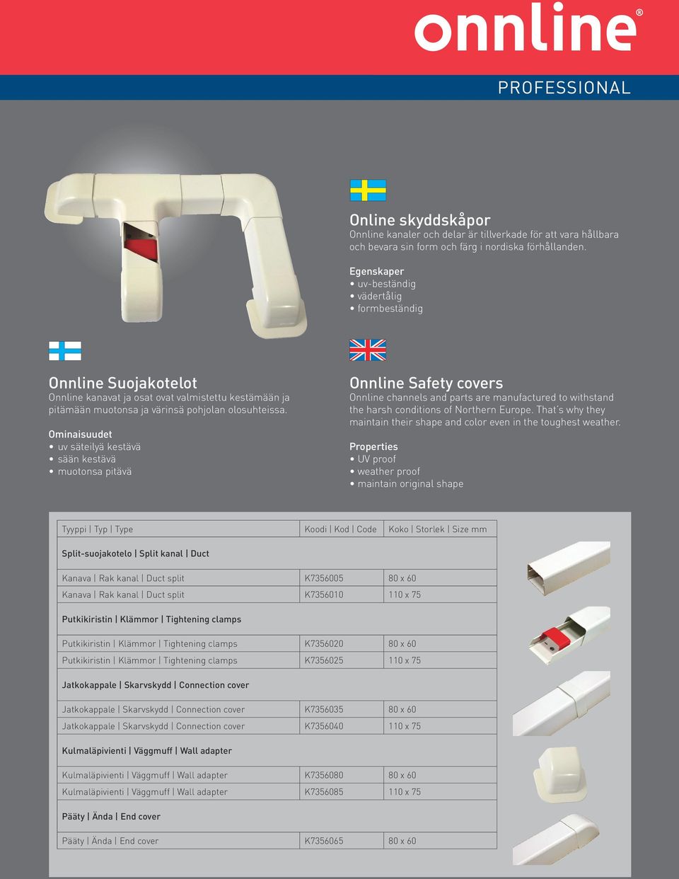 Ominaisuudet uv säteilyä kestävä sään kestävä muotonsa pitävä Onnline Safety covers Onnline channels and parts are manufactured to withstand the harsh conditions of Northern Europe.