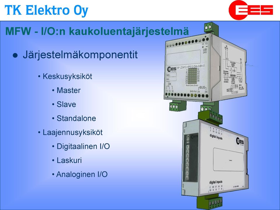 Standalone Laajennusyksiköt