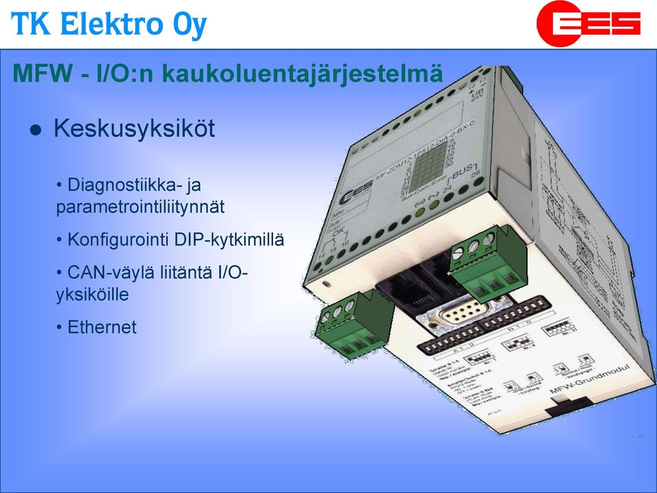 Konfigurointi DIP-kytkimillä