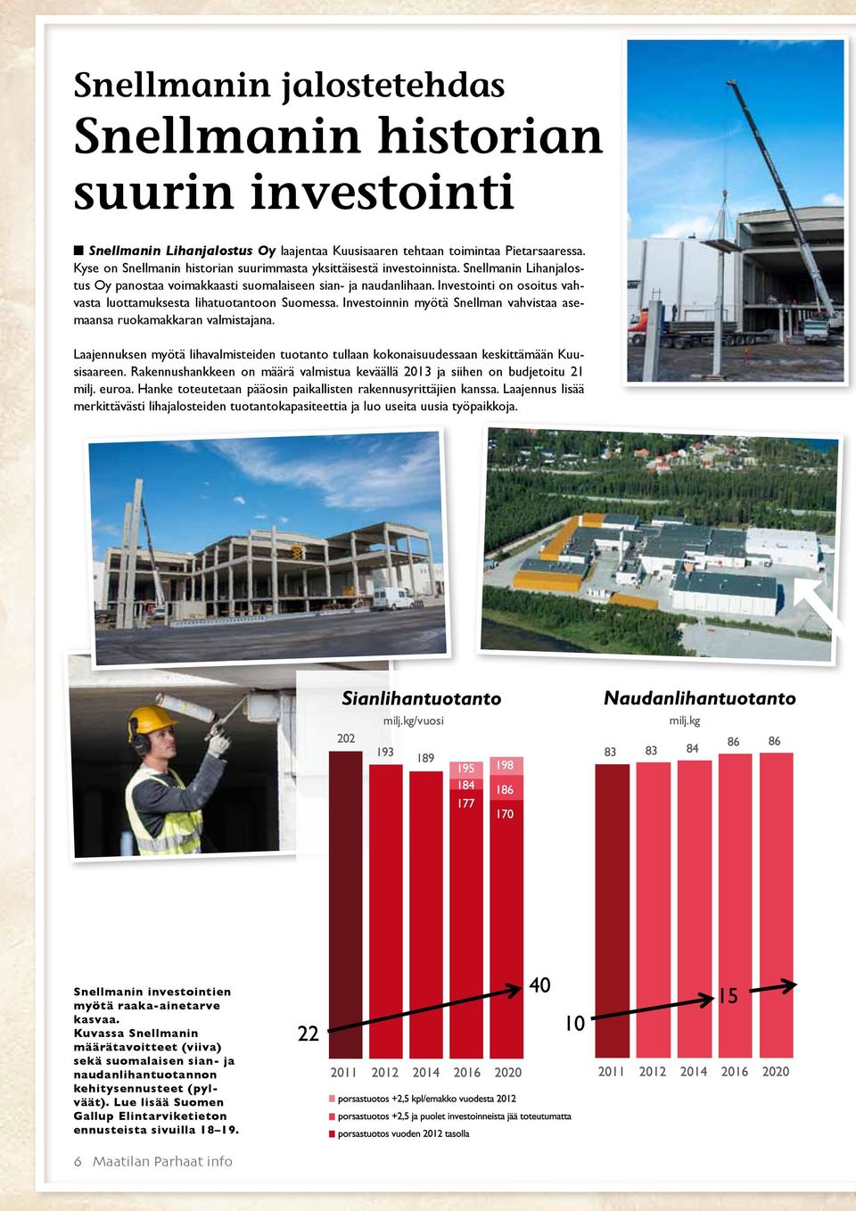 Investointi on osoitus vahvasta luottamuksesta lihatuotantoon Suomessa. Investoinnin myötä Snellman vahvistaa asemaansa ruokamakkaran valmistajana.
