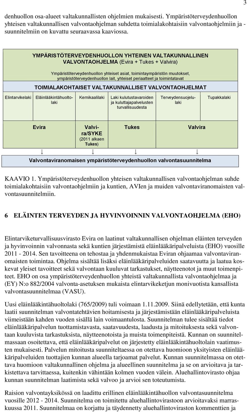 3 YMPÄRISTÖTERVEYDENHUOLLON YHTEINEN VALTAKUNNALLINEN VALVONTAOHJELMA (Evira + Tukes + Valvira) Ympäristöterveydenhuollon yhteiset asiat, toimintaympäristön muutokset, ympäristöterveydenhuollon lait,