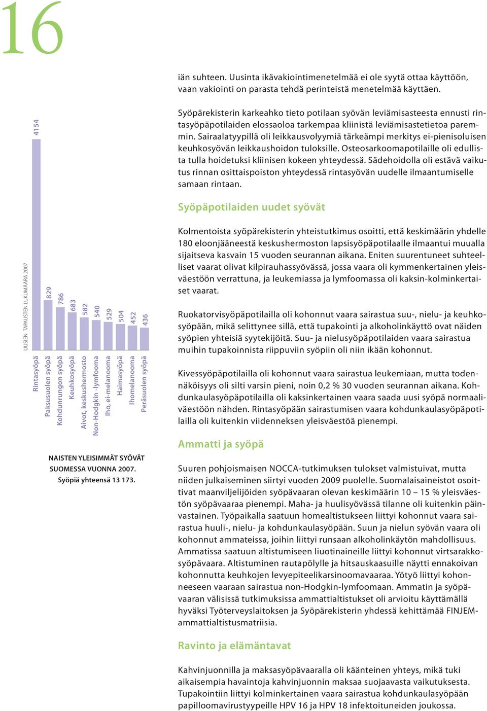 Sairaalatyypillä oli leikkausvolyymiä tärkeämpi merkitys ei-pienisoluisen keuhkosyövän leikkaushoidon tuloksille. Osteosarkoomapotilaille oli edullista tulla hoidetuksi kliinisen kokeen yhteydessä.