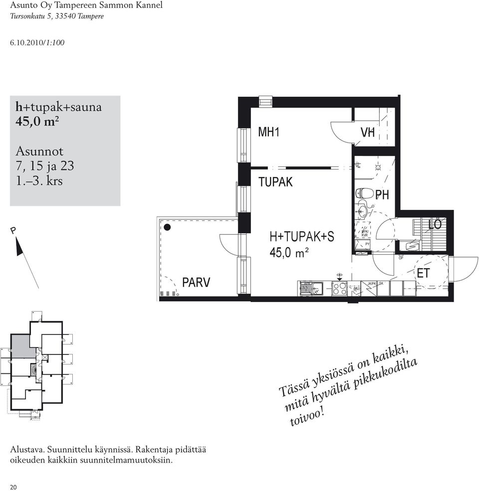 krs TPA Ö P H+TPA+S 45,0 m 2 Ö 00 1.