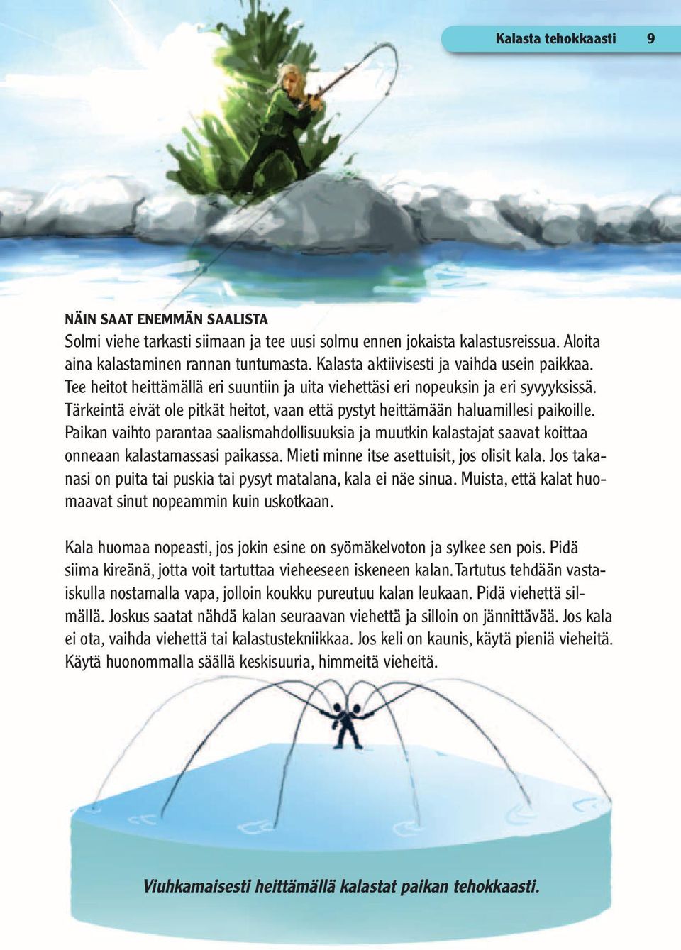 Tärkeintä eivät ole pitkät heitot, vaan että pystyt heittämään haluamillesi paikoille.